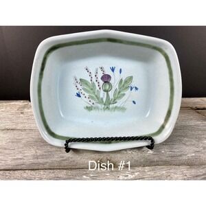 Buchan Thistleware Serving Dish Rectangular 9 Inch Portobello Scotland Stoneware